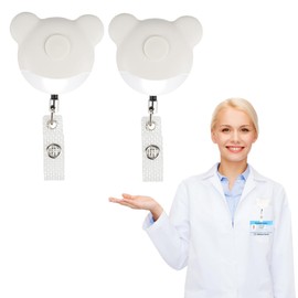 Night Shift Nurse Badge Reel Light, Retractable and Rechargeable Nurse Light Clip On Flashlight, Nurse Essentials Accessories for Work,Badge Lights for Nurses Gift