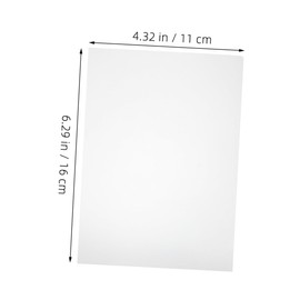 TEHAUX High Durability Photo Lamination Sheets 100pcs Plastic Lamination Film for Documents Waterproof Picture Laminating Sheets