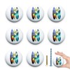 Lasyman Surfboards with Palm Trees Ceramic Drawer Knob Set of