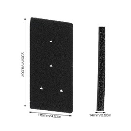 Gobesty Set of 4 Dryer Filter Replacement for Bauknecht Privileg Whirlpool HX 481010716911 Dryer Heat Pump Dryer, Sponge Filter Mat Condenser Dryer, 230 x 115 x 14 mm