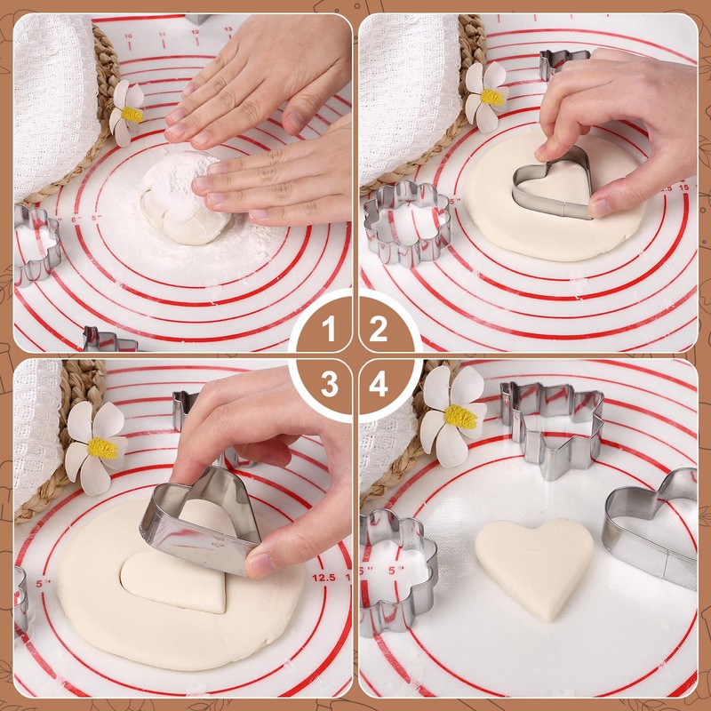 GWHOLE 26 Pcs Cookie Cutter Set, Mini Animal Unicorn Classic