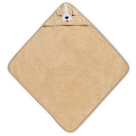 Delta Children Baby/Infant Hooded Bath Towel - Super Soft and Absorbent- Newborn Essential - Ideal Baby Registry/Shower Gift for Boys and Girls, Tan Dog