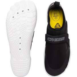 Cressi Geko Shoes Black/White 46 - Scarpa da Scoglio Unisex Ideale per Un’Esperienza Immersiva nell’Ambiente Acquatico con Una Connessione Diretta al Fondale Marino, Nero/Bianco, 46