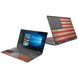 MightySkins Skin Compatible With Lenovo Yoga 730 15" (2018) - Vintage Flag | Protective, Durable, and Unique Vinyl Decal wrap cover | Easy To Apply, Remove, and Change Styles | Made in the USA