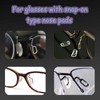 TORWOL Glasses Nose Pad 5 Pairs,Anti-Slip Silicone Push-in Replacement Glasses