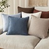 Foindtower Pack of 2, Decorative Linen Soild Throw Pillow Covers