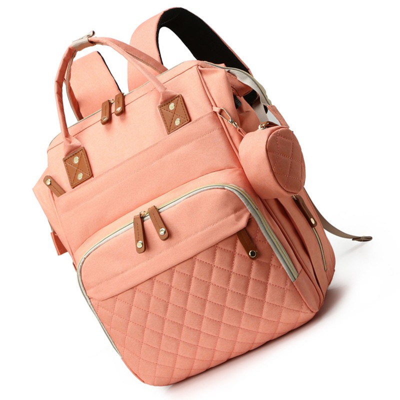 Diaper Women Bag Backpack Multi Compartment Large Opening Top Mother
