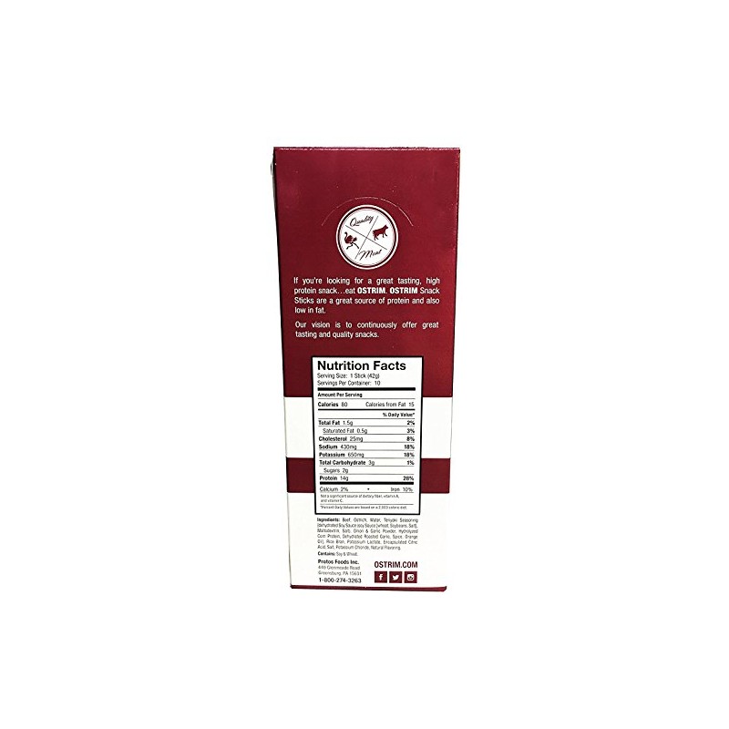Protos: Ostrim Teriyaki 10 ct, 1.5 oz each (2 pack)