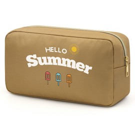 Summer Gifts for Women Summer Cosmetic Bag Vacation Makeup Bag Summer Vacation Gifts for Women Friend Summer Makeup Bag Christmas Graduation Birthday Gifts for Mom Wife Daughter Sister