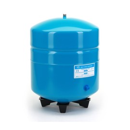 PA-E RO-132-BL Stainless Steel 4.5 Gallon Reverse Osmosis Storage Water Tank - Blue, 1/4" Port