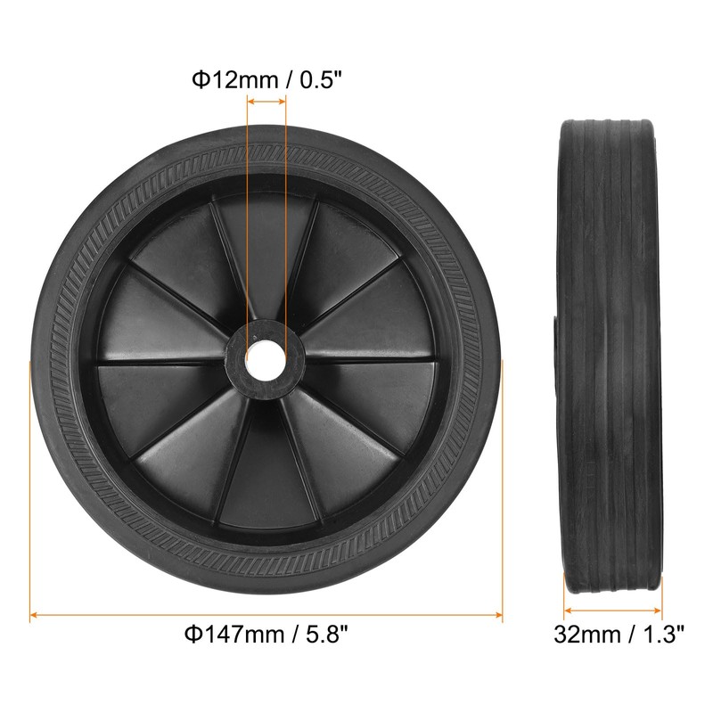 PATIKIL 5.8" Air Compressor Wheels, 2 Pack Universal Air Compressor