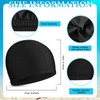 2 Pieces Elastic Swim Caps Comfortable Fabric Swimming Hat Lightweight