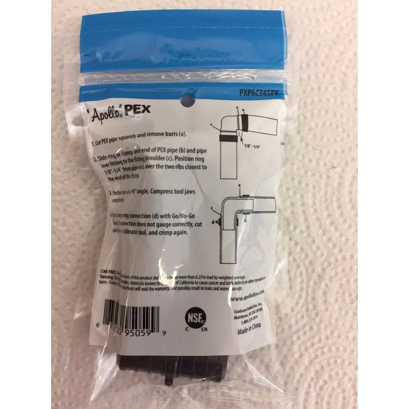 Apollo 3/4 in. Plastic PEX Barb Coupling (5-Pack) NSF