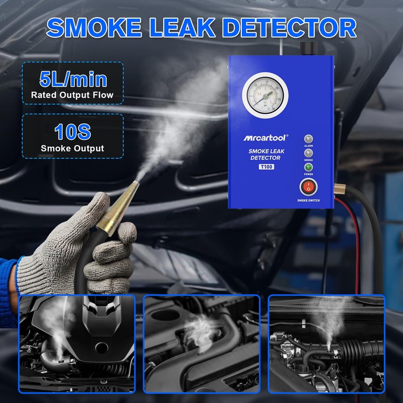 MR CARTOOL T100 Smoke Machine Leak Detector Automotive EVAP Smoke