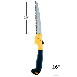 HOMEGARDEN Compact Folding Pruning Saw with Comfort Grip Handle | Ideal for Pruning Trees, Cutting Branches while Hunting, or Various Camping Tasks
