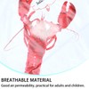 Hemobllo Pack of 100 Lobster Bibs Disposable Plastic Funny Crawfish