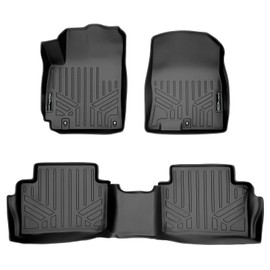SMARTLINER Custom Fit Floor Mats 2 Row Liner Set Black for 2018-2021 Hyundai Kona
