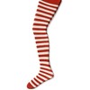 Jefferies Socks Girl's 2-6X Stripe Tights, Red/White, 4-6 Years