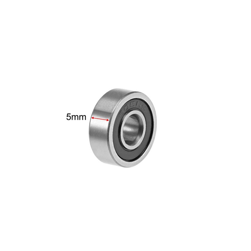 sourcing map 605-2RS Deep Groove Ball Bearings 5mm x 14mm