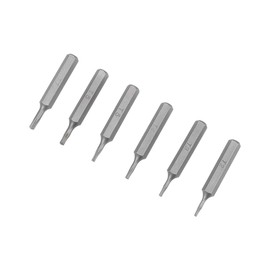 sourcing map Torx Bits Set 6pcs 5/32 Inch Hex Shank T2-T7 Screwdriver Bit Set 28mm Length S2 Screw Driver Kit Tools