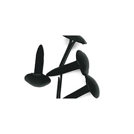 Rayher - 7871601 - Brads Rund , 4+8 mm, Blisterbox 75 Stück, schwarz