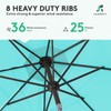 JEAREY 9FT Outdoor Patio Umbrella Outdoor Table Umbrella with Push