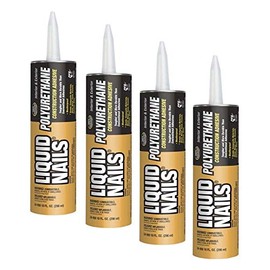 Liquid Nails LN-950 4 Pack 10 oz. Polyurethane Construction Adhesive, Tan