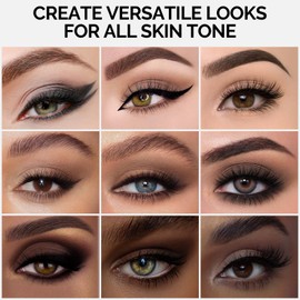 Erinde Matt Lidschatten Palette 6 Farben, Nude Eyeshadow Palette 16H Waterproof mit Spiegel & Vegan, Hochpigmentierte Lidschattenpalette für Langanhaltenden Makeup Look