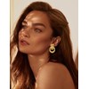Ofeiyaa 8 Pairs Gold Knot Earrings for Women Chunky Statement