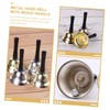 DOITOOL Metal Hand Bell with Handle Sound Musical Percussion Bell