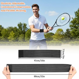 Hpmjz 4 Pcs Elastic Wrist Support Straps Wrist Compression Bandage Wrist Wraps Adjustable Breathable Wrists Brace Soft Sweat Absorbent Wristbands for Weightlifting Tennis Basketball Sport Working Out