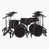 Drum Kit Vinyl Waterproof Sticker Decal Car Laptop Wall Window