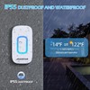 Aigostar Wireless Bell with RGB Light, IP55 Waterproof Outdoor Door
