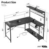 Bestier Gaming Desk (Black Marble, 51 inch)