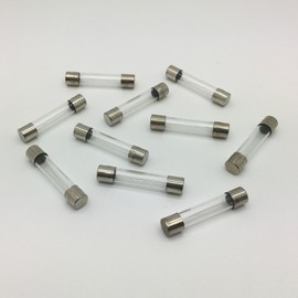 10A Glass Fuse Classic Car Auto 10 Amp 32mm Length Electronic - Pack of 10