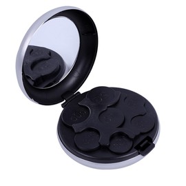 Renjzle Portable Coin Holder Coin Storage Coin Purse Round Coin Purse Coin Dispenser Portable Money Sorting Coin Case (Silver), Silver