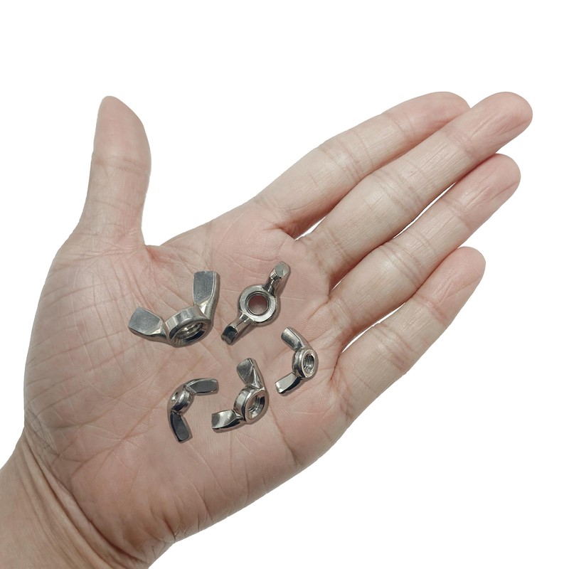 40 PCS M3 - M8 Stainless Steel Wing Nuts, Butterfly