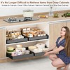 2Pc Pull out Cabinet Organizer,Width (14"-21"),Depth(17"-24") Expandable with 3 Rails,No