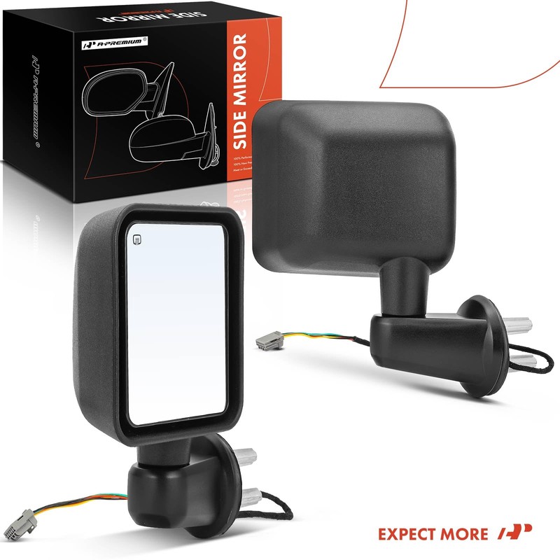 A-Premium Side View Door Mirror - Compatible with Jeep JK