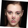 Healvian Easter Bunny Face Art Stickers for Festivals Easy Application