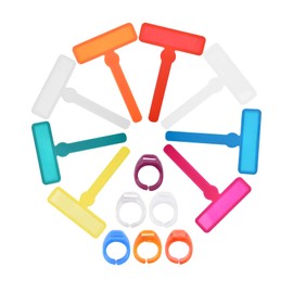 IDISON 14 Pieces Finger Focus Highlighters, 8 Finger Guided Bookmarks with 6 Finger Rings Highlighted Bookmarks for Reading.