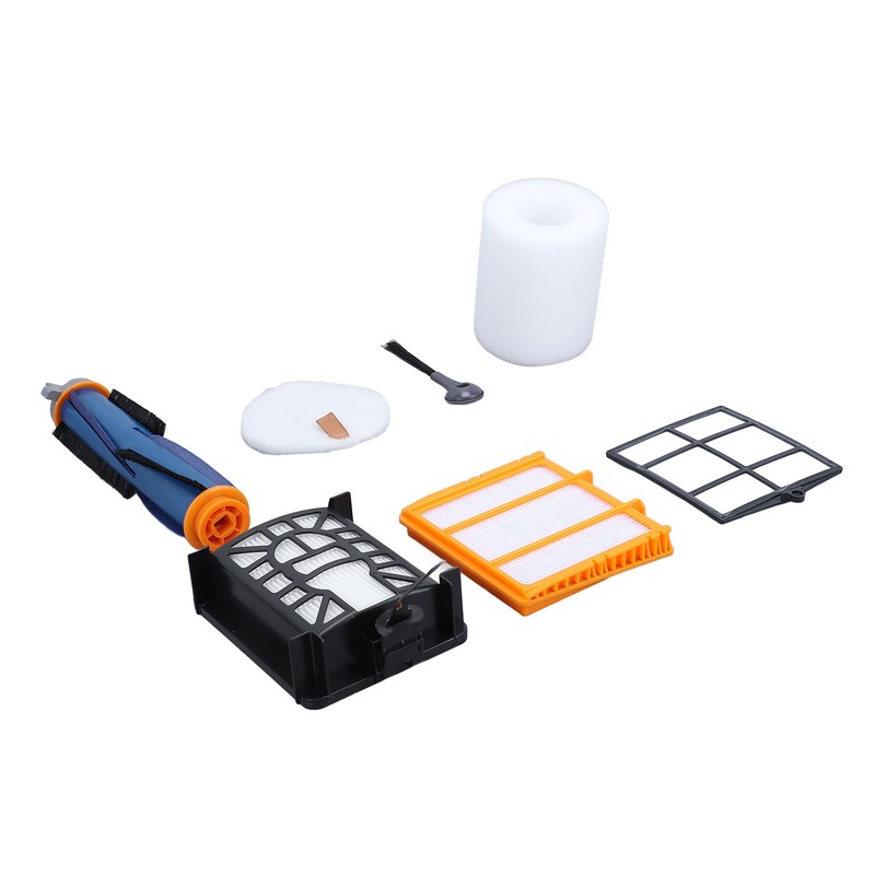 Vacuum Accessories Kit Main Brush Side Brush Filter Mesh Robot