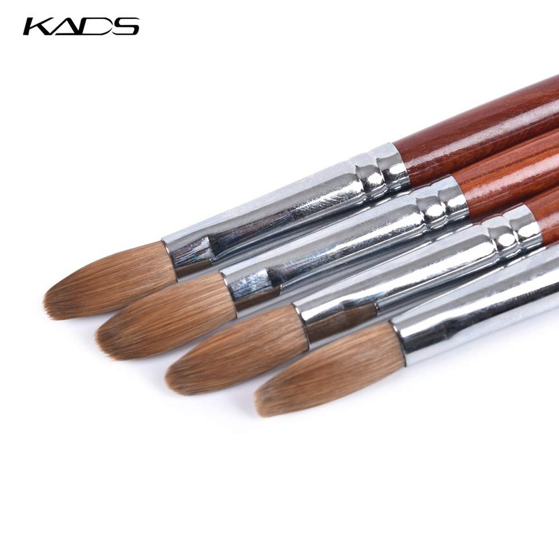 Kads Kolinsky Acrylic Nail Brush Rosewood Nail Art Manicure Tool