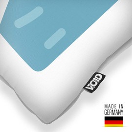 VOID N Alphabet Letter Name Cushion Cover Sofa Cushion Decorative Outdoor Cushion Decorative Cushion Size: 40 x 40 cm