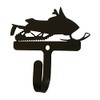 Village Wrought Iron Snowmobile Wall Hook Decorative Small