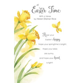 Easter Card Daffodils And Easter Poem