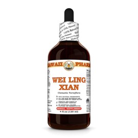 Wei Ling Xian (Clematis Terniflora) Dry Root Tincture, Made in Hawaii, All Natural, Vegan, Pure Liquid Extract - 4 fl.oz