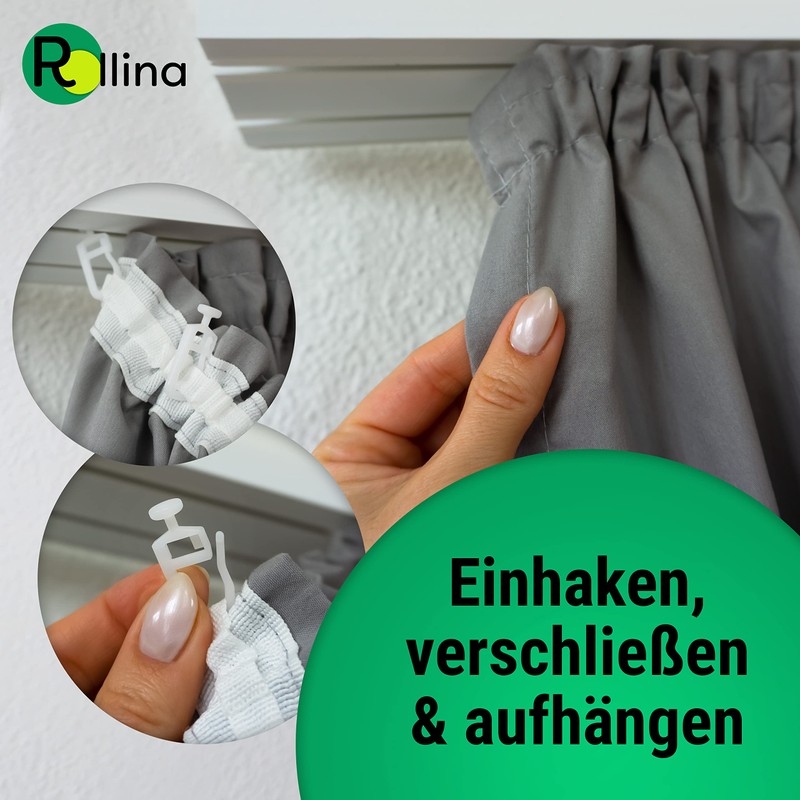 Rollina Curtain Gliders 7 mm (Pack of 100) - Curtain