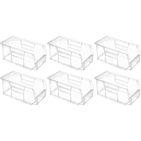 Hudson Exchange 11" x 5-1/2" x 5" (6 Pack) Plastic