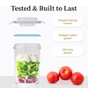 Chef's Path Airtight Food Storage Container Set with Lids -